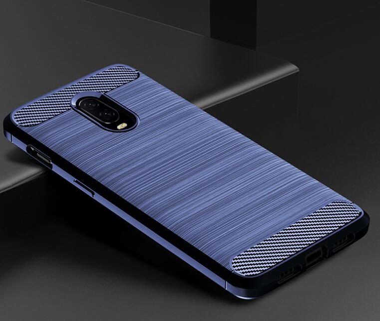 OnePlus 6T Case Carbon Fibre Shockproof Armour Case