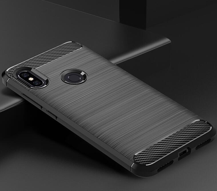 Xiaomi Redmi Note 6 Pro Case Carbon Fibre Shockproof Armour Case