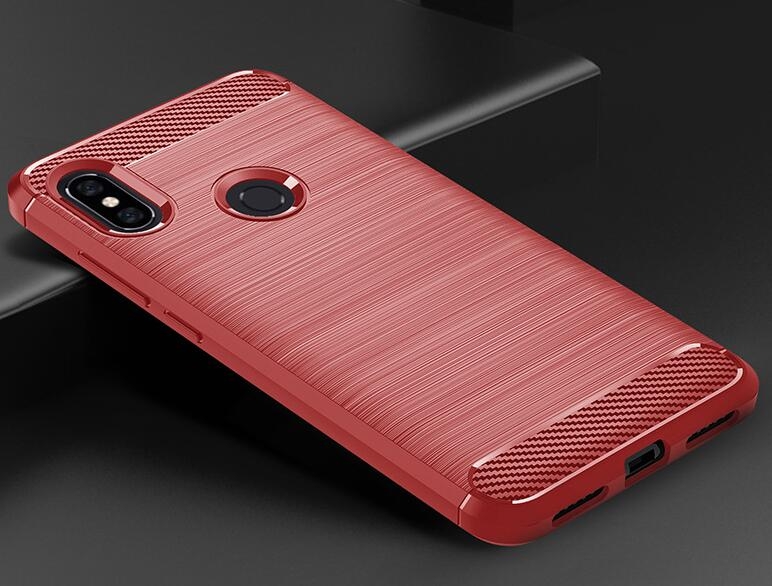 Xiaomi Redmi Note 6 Pro Case Carbon Fibre Shockproof Armour Case