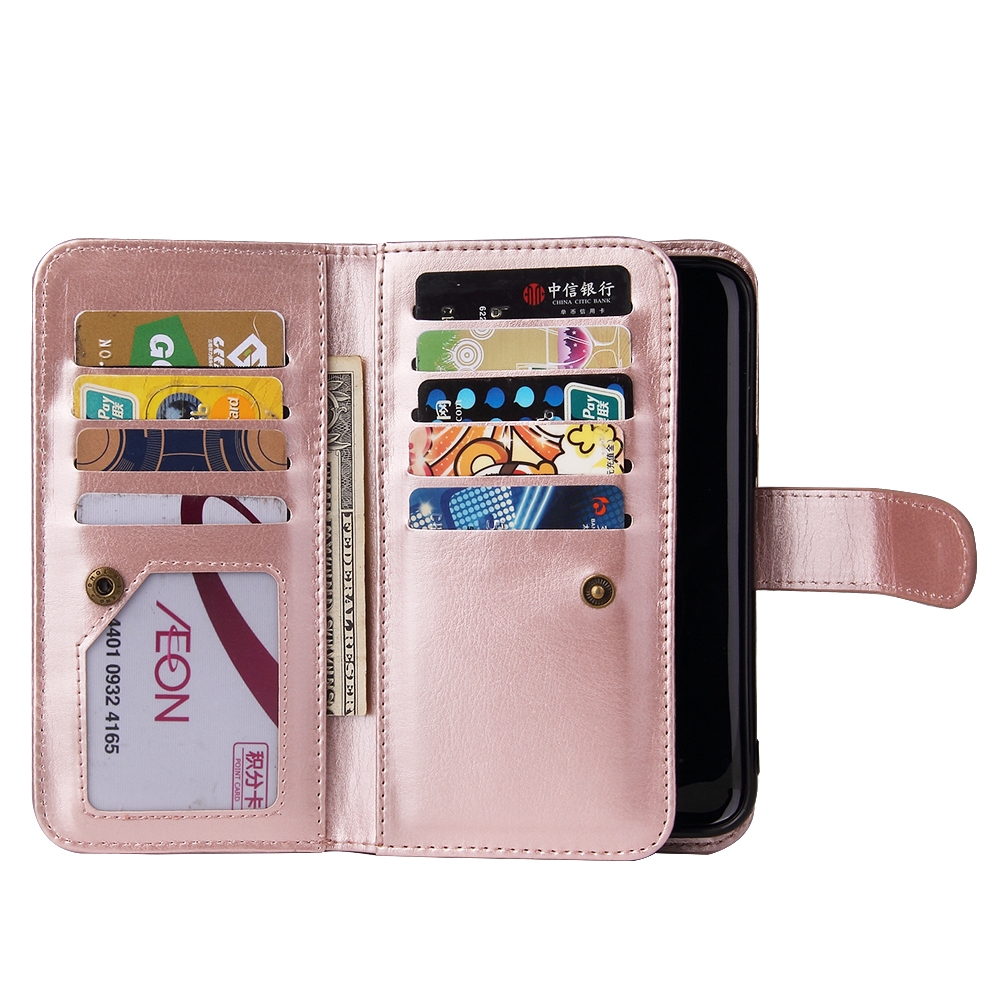 Galaxy J2 Pro 2018 Case double wallet leather case detachable