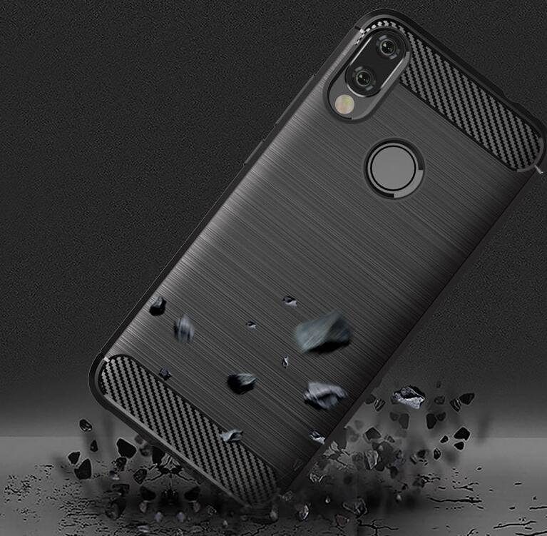 Xiaomi Redmi Note 7 Case Carbon Fibre Shockproof Armour Case