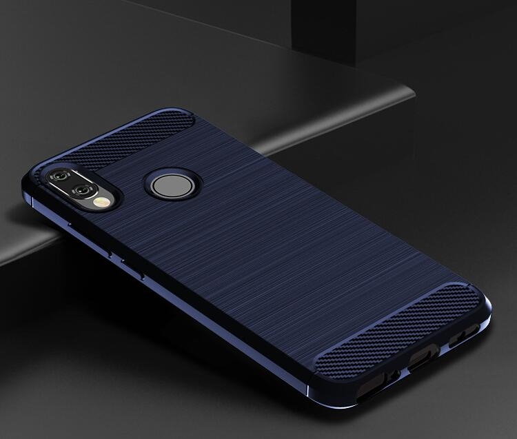 Xiaomi Redmi Note 7 Case Carbon Fibre Shockproof Armour Case