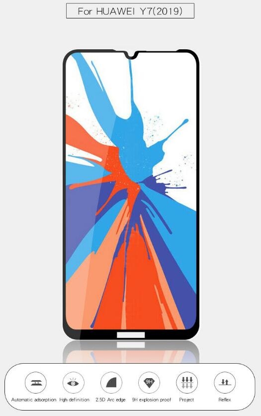 Huawei Y7 Pro 2019 Tempered Glass full Screen Protector