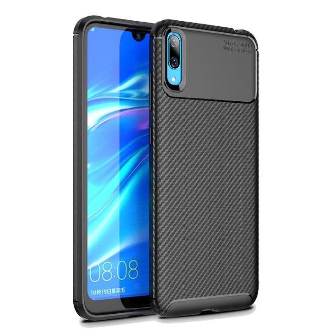 Huawei Y7 Pro 2019 case impact proof rugged case with carbon fiber Huawei Y7 Pro 2019 case impact proof rugged case with carbon fiber