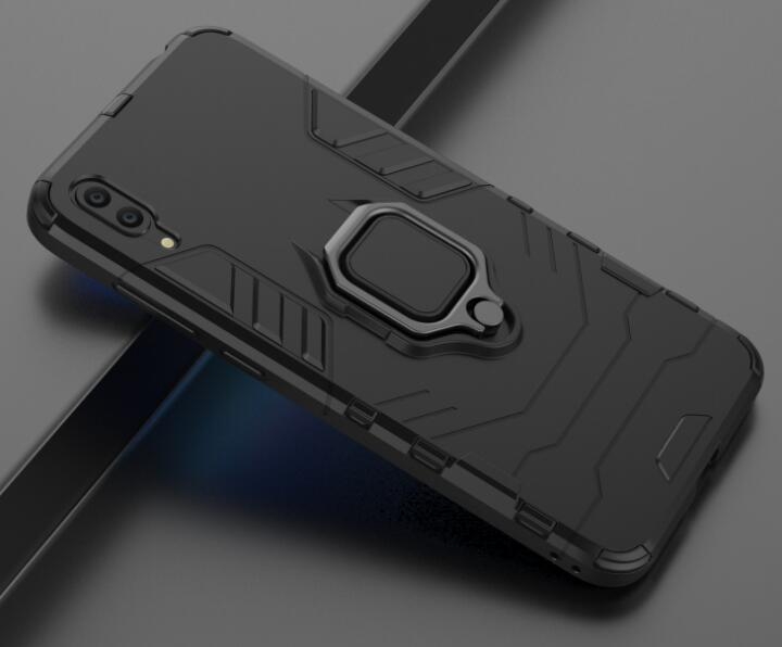 Huawei Y7 Pro 2019 Case Heavy Duty Ring Rotate Kickstand Case Cover