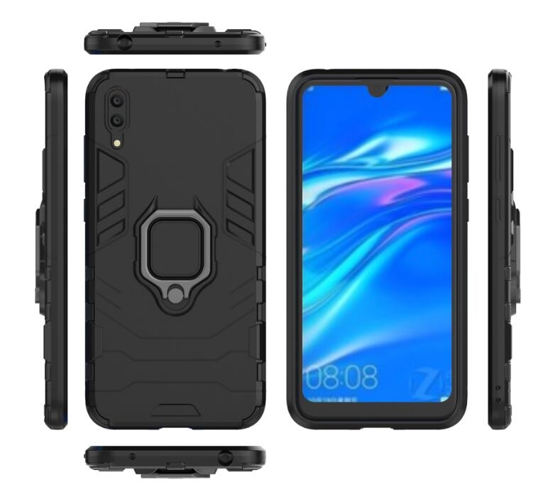 Huawei Y7 Pro 2019 Case Heavy Duty Ring Rotate Kickstand Case Cover