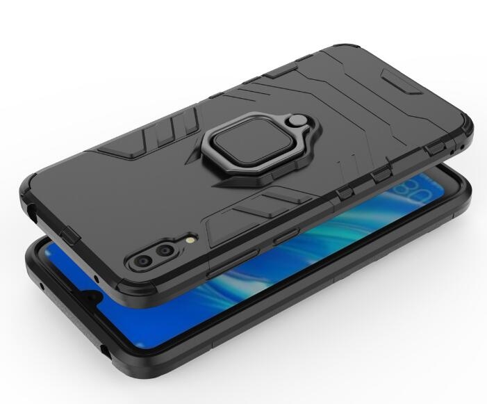 Huawei Y7 Pro 2019 Case Heavy Duty Ring Rotate Kickstand Case Cover
