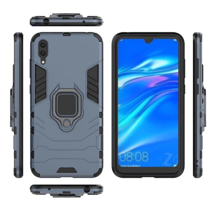 Huawei Y7 Pro 2019 Case Heavy Duty Ring Rotate Kickstand Case Cover