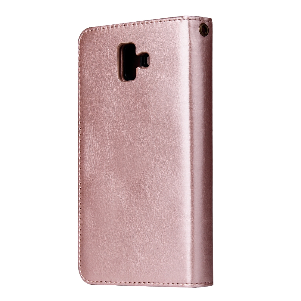 Galaxy J6 PLUS Case Double Wallet Leather Case Detachable