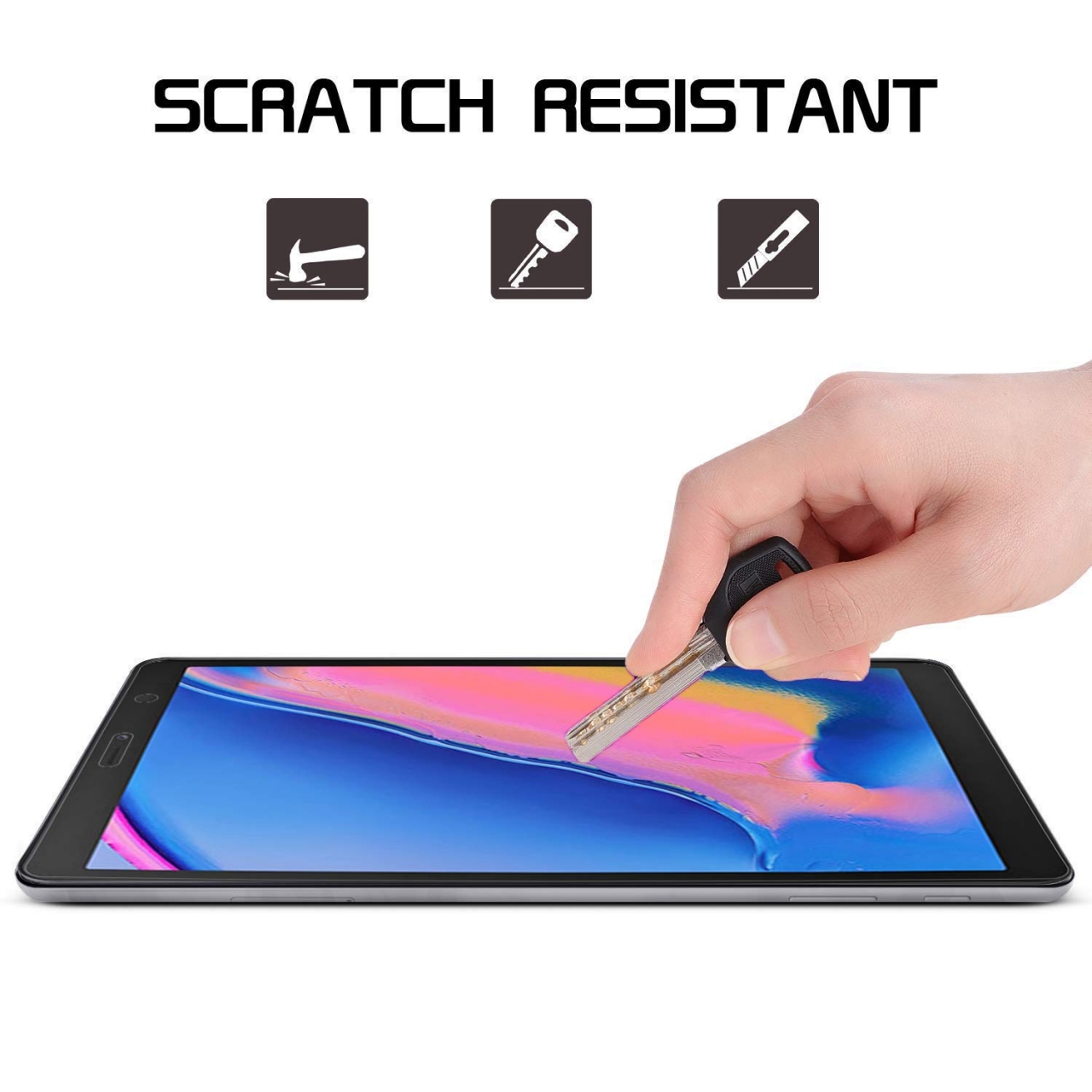 Galaxy TAB A 8 2019 Tempered Glass Screen Protector S PEN
