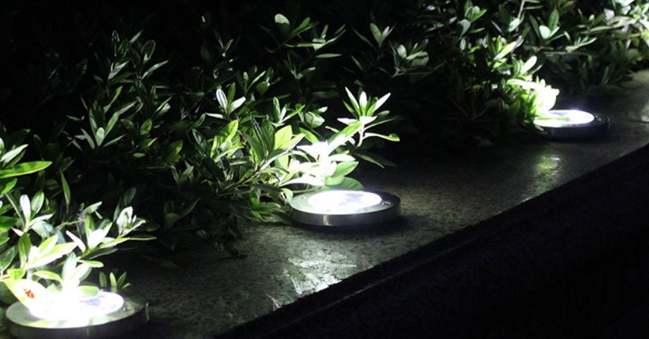 8 LED Buried Solar Power Light Cool White