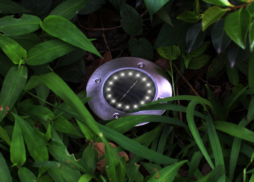 12 LED Buried Solar Power Light Cool White