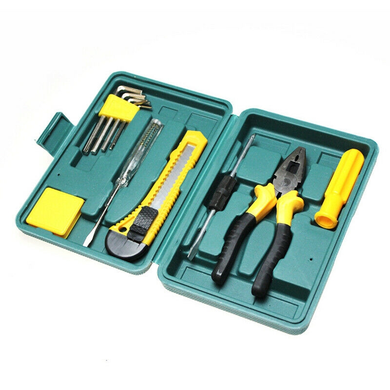 Portable Car 11pcs Hardware Toolbox