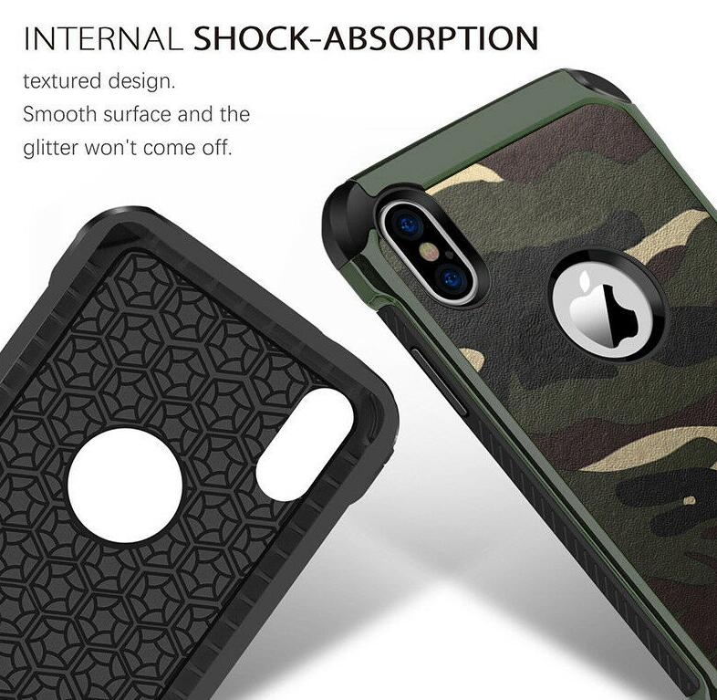iPhone XS impact proof heavy duty camouflage case