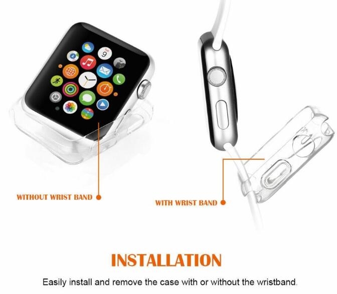 Apple Watch 2/3 iWatch 42mm gel Soft TPU Case