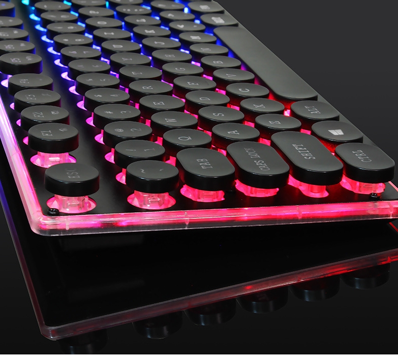 Gaming Keyboard RGB Mechanical Feel USB Wired