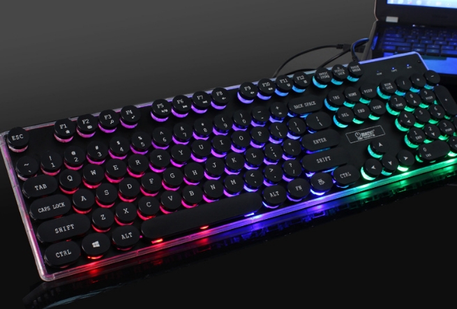 Gaming Keyboard RGB Mechanical Feel USB Wired