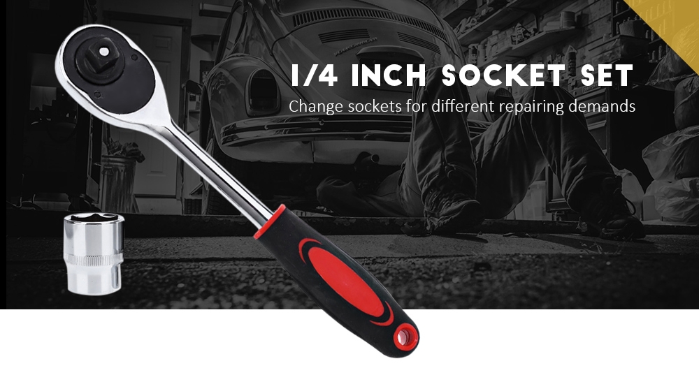 12pcs  SOCKET SET Ratchet Wrench