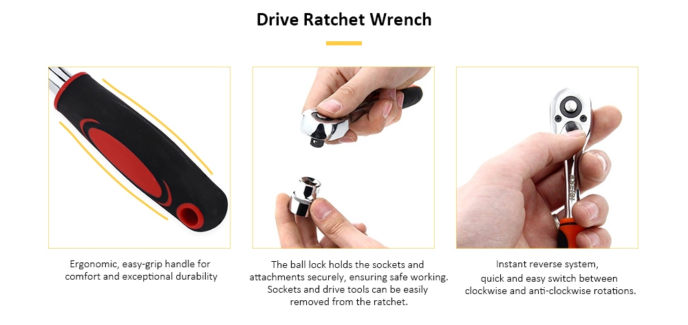 12pcs  SOCKET SET Ratchet Wrench