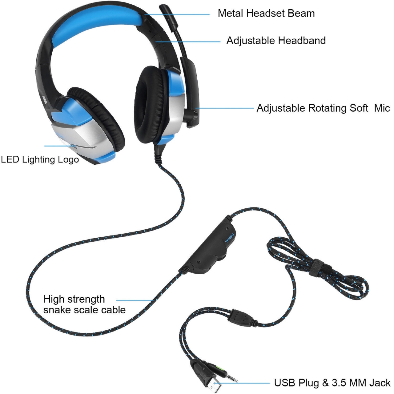 Gaming Headphone ONIKUMA K5 3.5mm