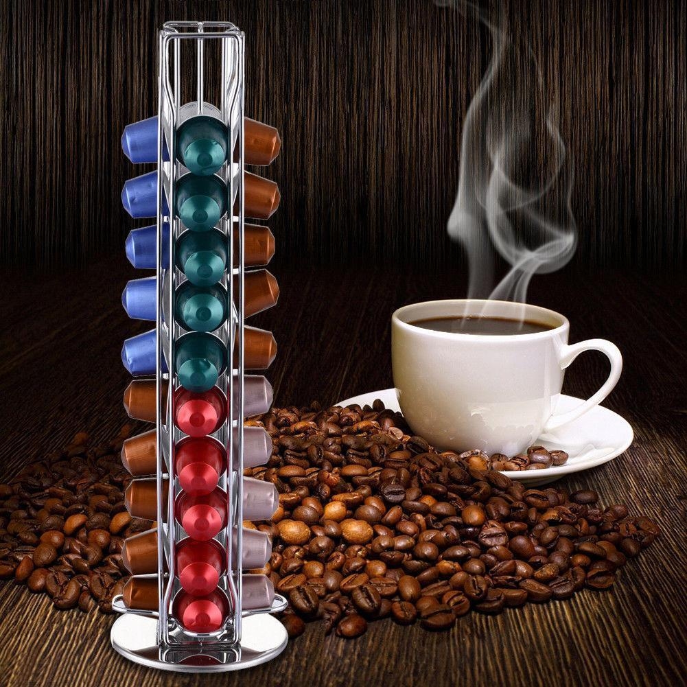 40 Capsule Coffee Pod Holder Tower