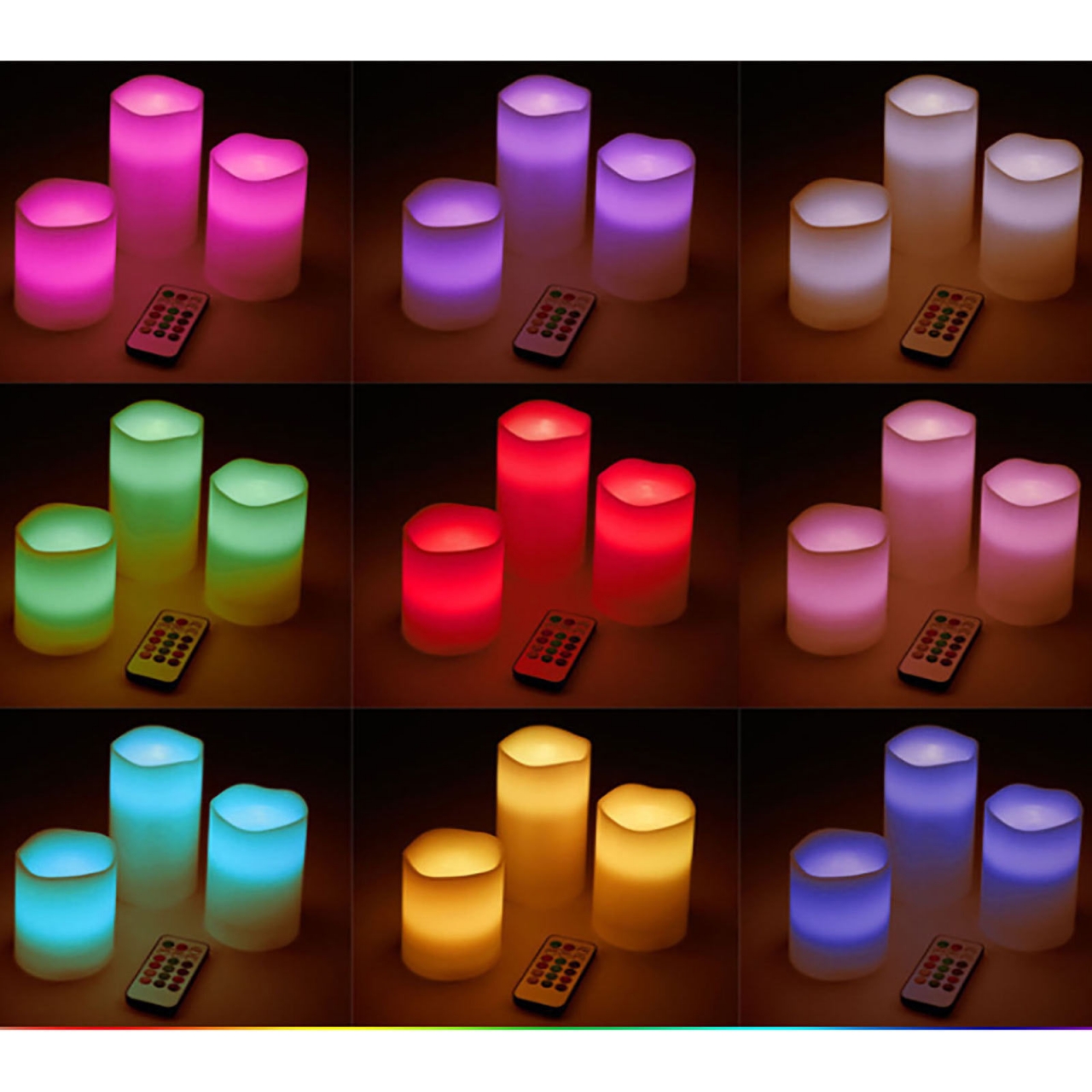 LED Candles 3PCS with Remote Control Flameless