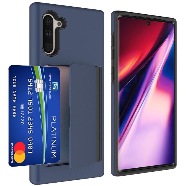 Galaxy Note 10 impact proof hybrid case card holder