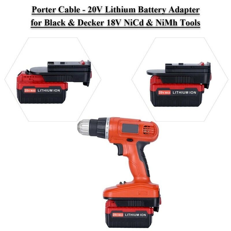 20V Battery Adapter Converter for Black Decker 18V Tools Convert Black Decker