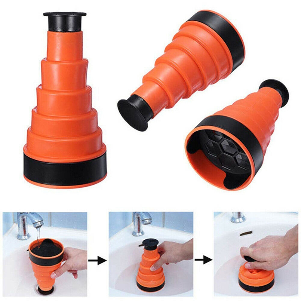 Toilet Bath Sink Plunger Drain Blaster Cleaner