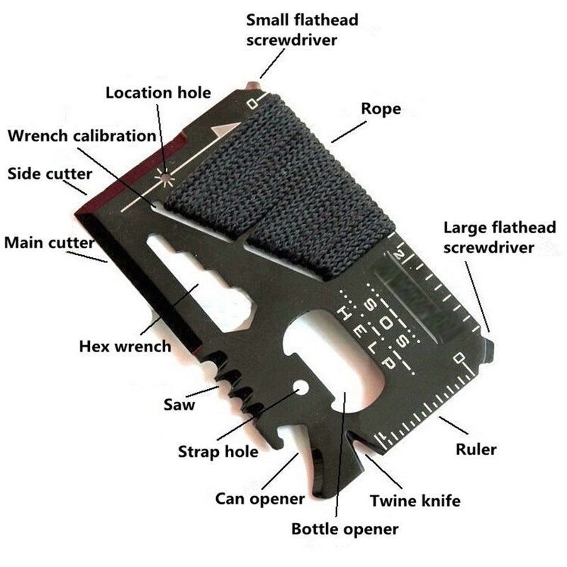 SURVIVAL Knife Outdoor Camping Tools 14 in 1
