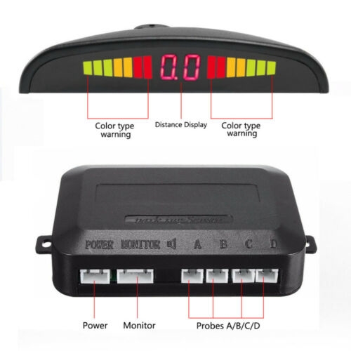 Car Parking Reversing Radar Guiding 4 Sensors