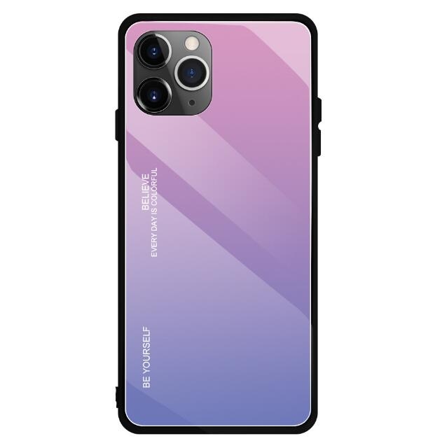 iPhone 11 Pro Max Changing Color tempered glass hard Case