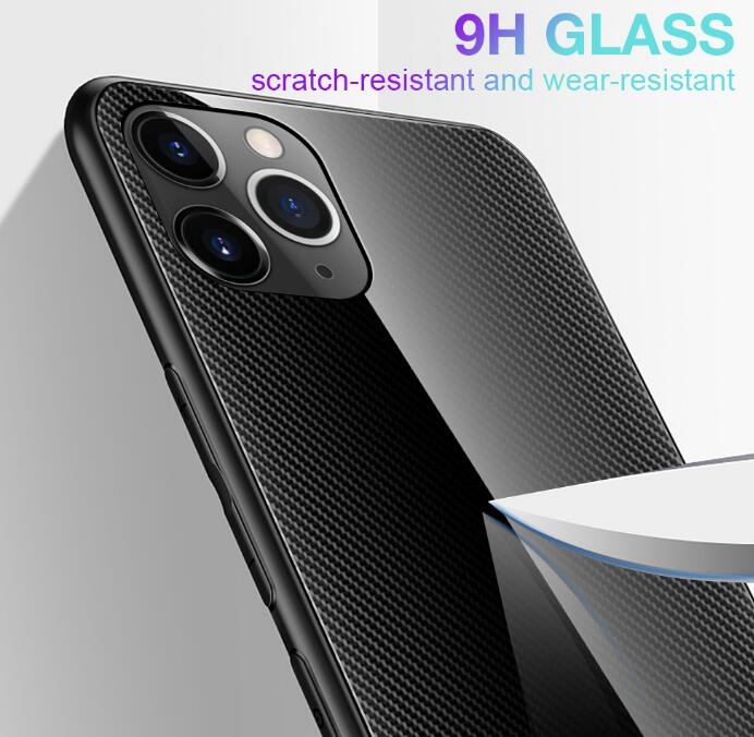 iPhone 11 Pro Max Case Hybrid Thin Hard Glass Back Shockproof Cover iPhone 11 Pro Max Case Hybrid Thin Hard Glass Back Shockproof Cover