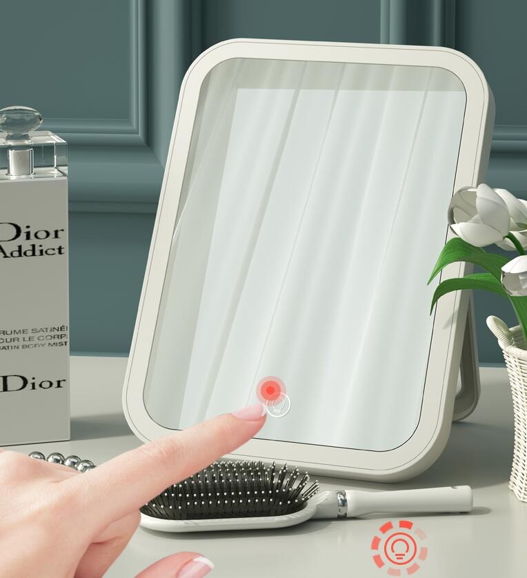LED Lighted Makeup Mirror Rechargeable Lights