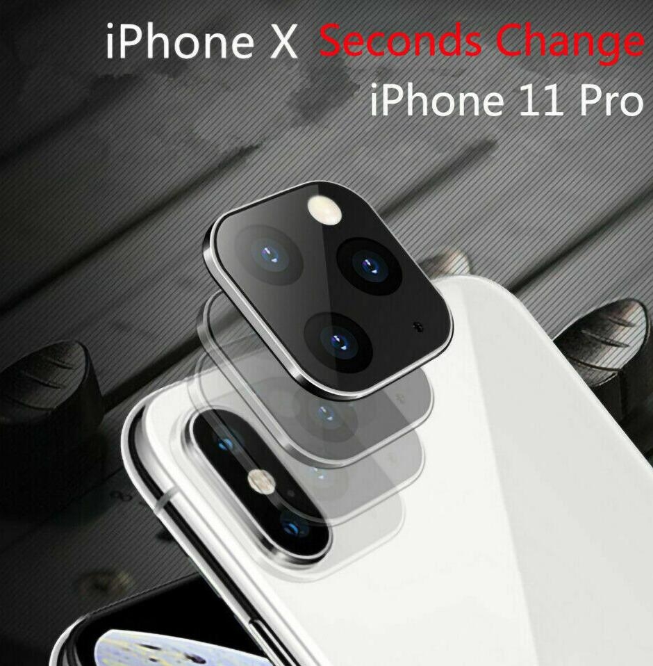 iPhone X XS Camera Cover Change to iPhone 11 Pro Metal Lens Sticker