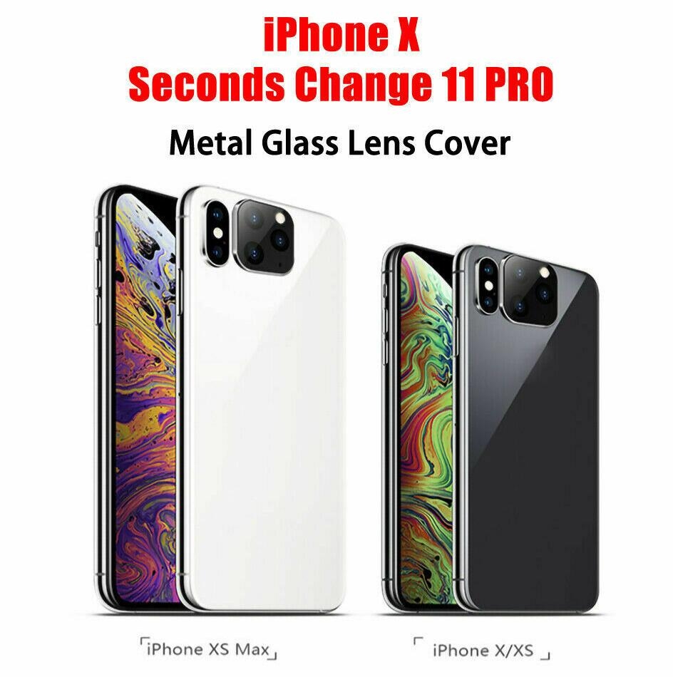 iPhone X XS Camera Cover Change to iPhone 11 Pro Metal Lens Sticker