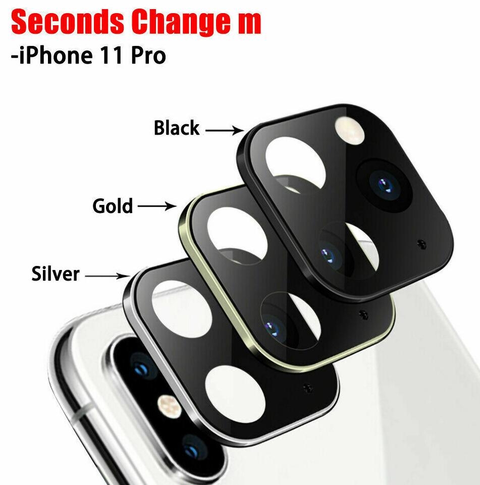 iPhone X XS Camera Cover Change to iPhone 11 Pro Metal Lens Sticker