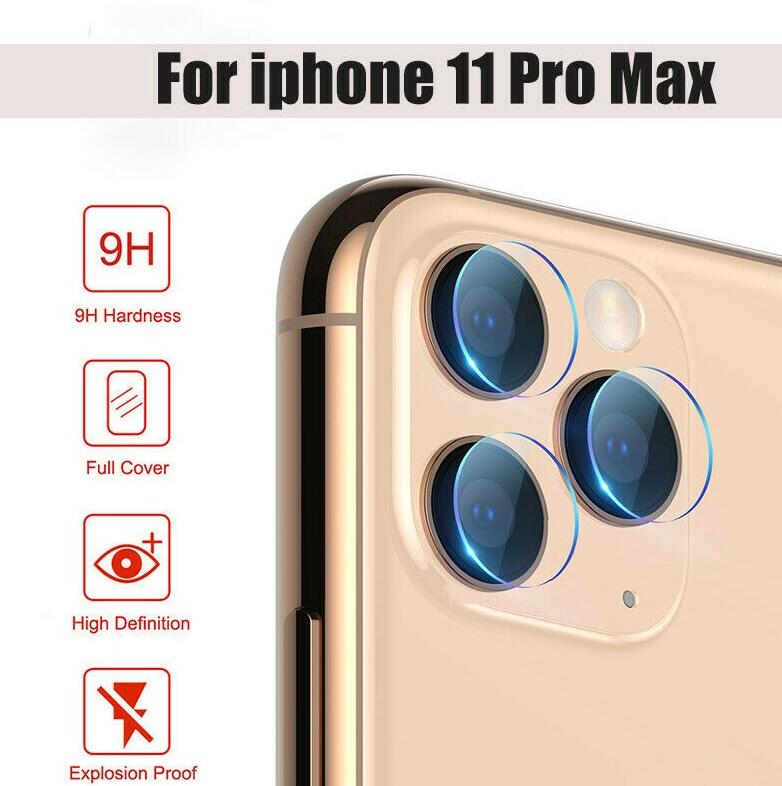 iPhone 11 Pro Max camera lens protector tempered glass 9H hardness HD iPhone 11 Pro Max camera lens protector tempered glass 9H hardness HD