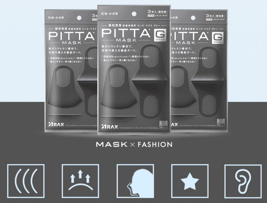 Pitta Mask Anti-Dust Mask 3 Pcs Pitta Mask Anti-Dust Mask 3 Pcs