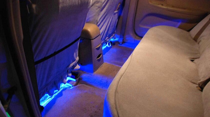 Car Interior LED Lights Blue Decorative Atmosphere Lights Car Interior LED Lights Blue Decorative Atmosphere Lights
