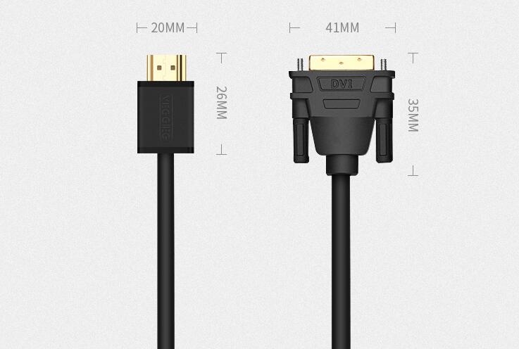 DVI to HDMI Cable Cable 2M Premium Quality