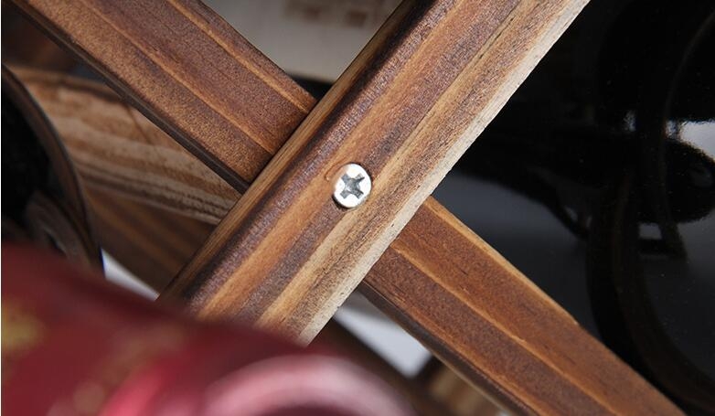 Wooden Bottle Wine Rack 10 pcs