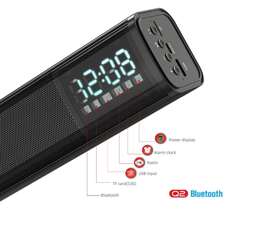 Bluetooth Soundbar Desktop Speaker