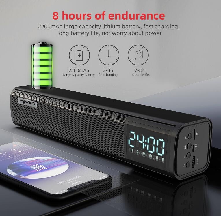 Bluetooth Soundbar Desktop Speaker