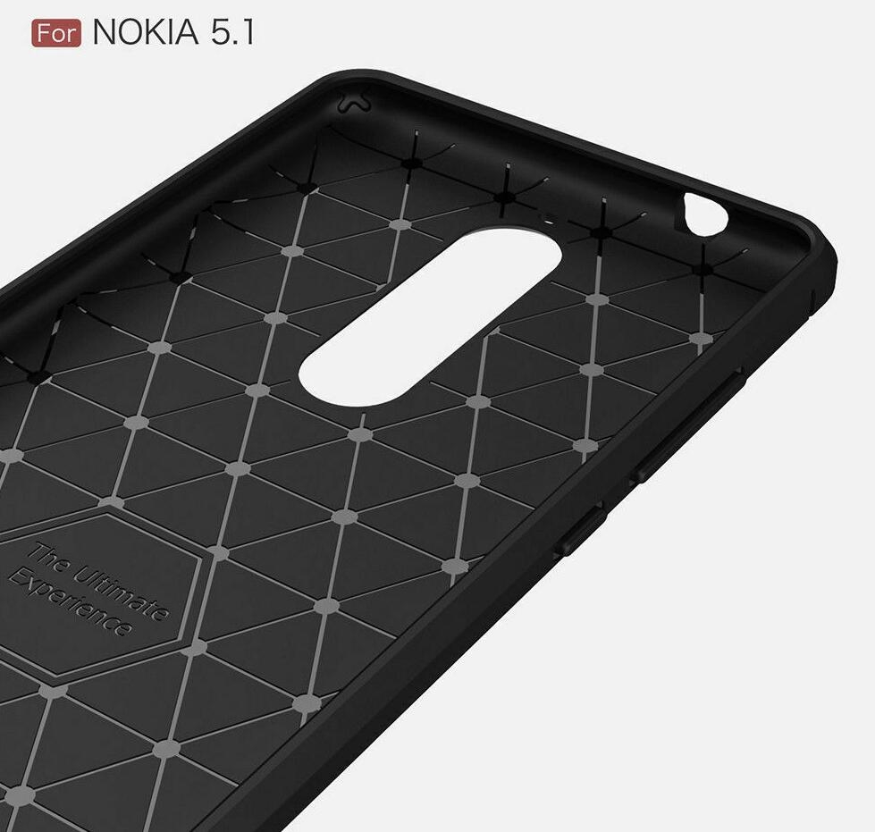 Nokia 5.1 case rugged case with carbon fiber