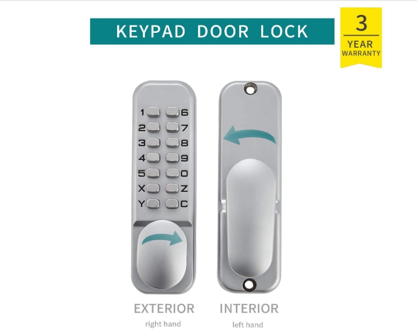 Push Button Keypad Code Mechanical Lock