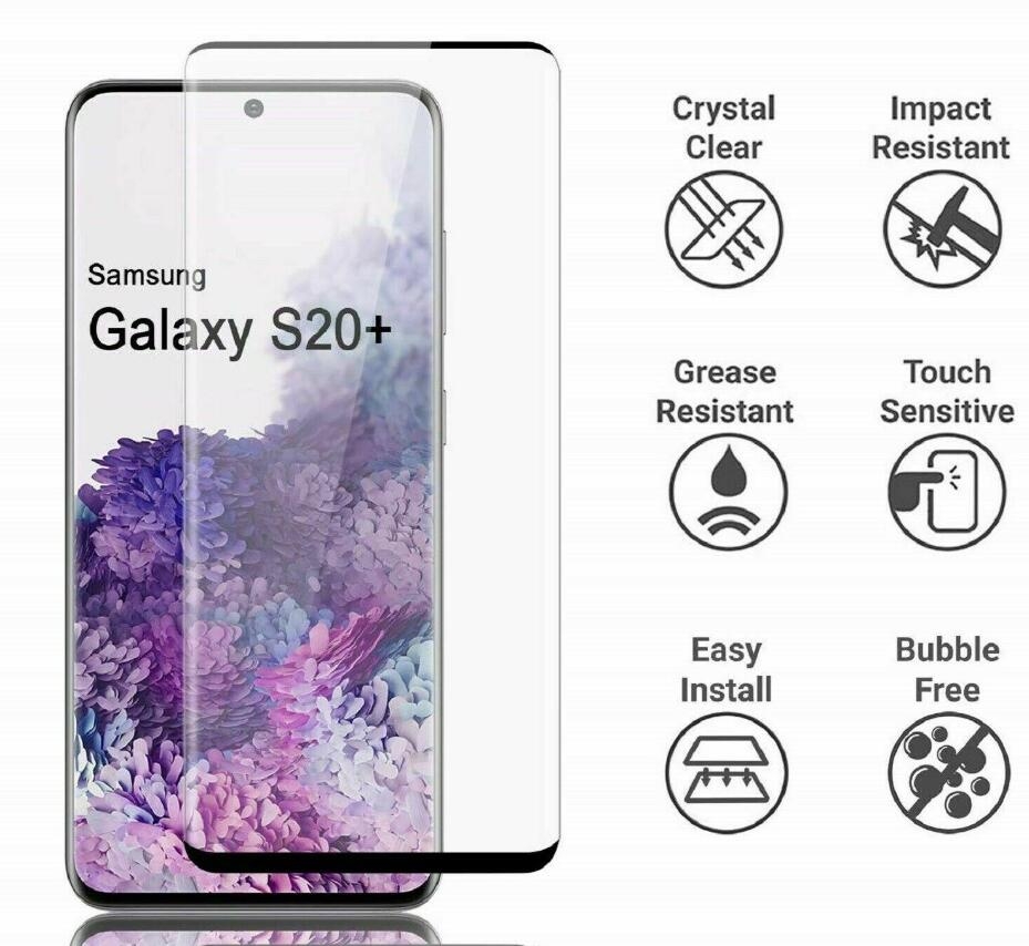 Galaxy S20 Plus Tempered Glass Full Screen Protector