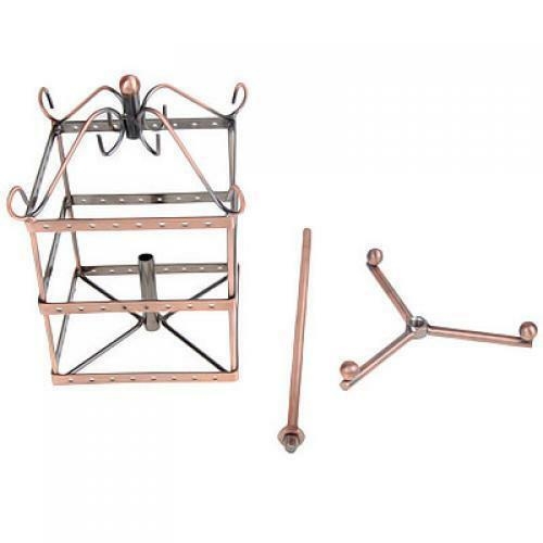 Earring Holder 4-Tier Rotating Earing Display Stand - 96 Holes