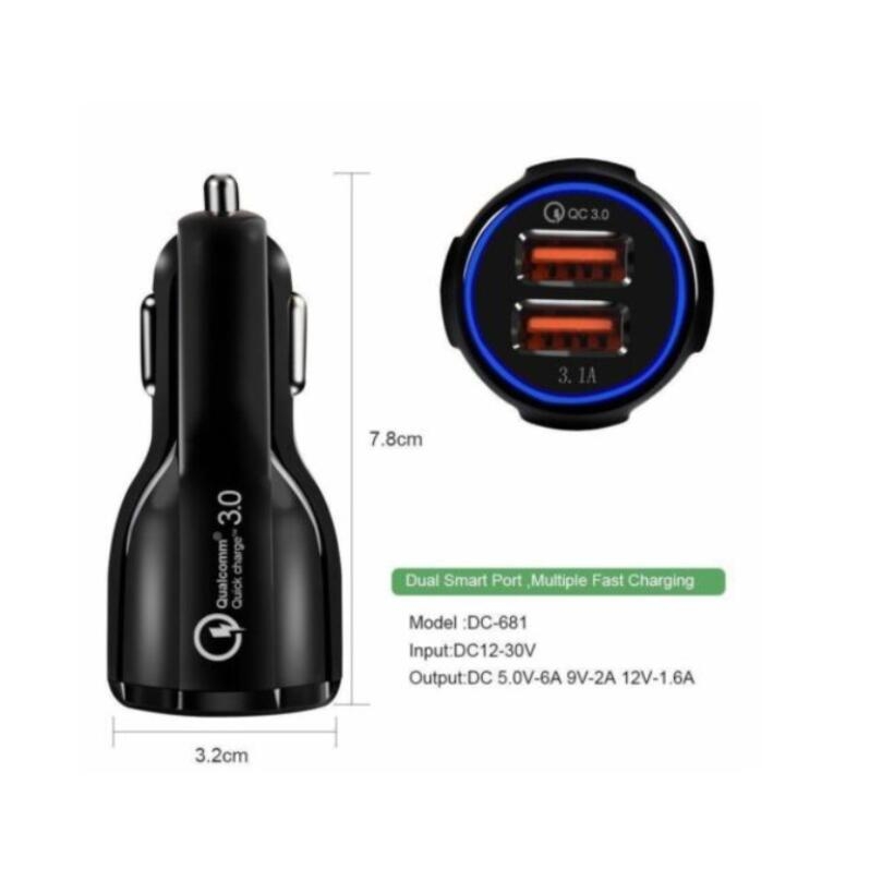 Quick Charger 3.0 USB Car Charger