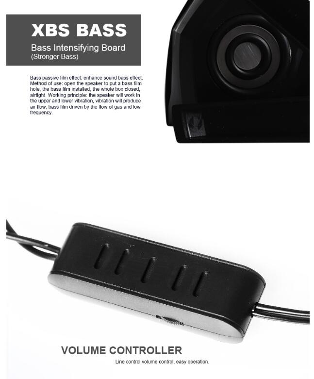 Speaker USB AUX Audio Bass